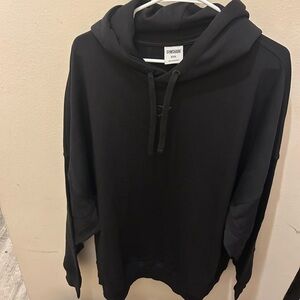Gymshark black on black power hoodie